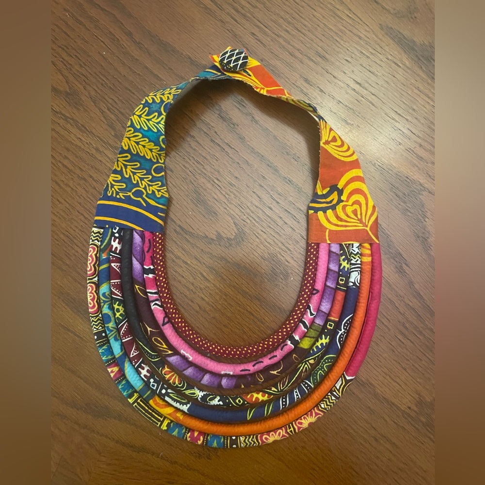 Vibrant One-of-a-Kind Multicolored Layered Necklace - Picture 4 of 6